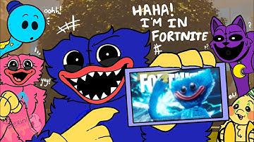 Huggy Wuggy Got In Fornite ?! - Poppy Playtime [ AU ] | Funny Cartoon Animation