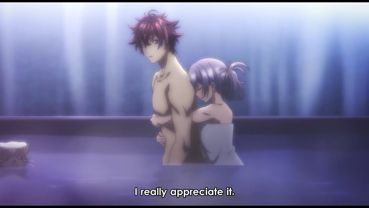 Luna takes a bath with Yuuya  I Got a Cheat Skill in Another World Ep 7 