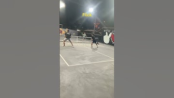 Quả Flick tấn công rất hay dùng trong môn pickleball #ymcaenidpickleball #badminton #tennis