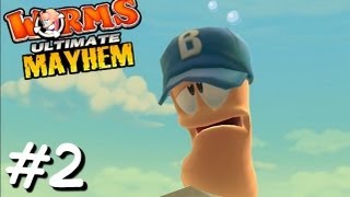 Worms Ultimate Mayhem Let's Play [Part 2] - "WHOOPWHOOPWHOOPWHOOOOO"