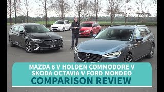 Сравнительный тест: Mazda 6 2018 года против Commodore против Octavia против Mondeo | Drive.com.au