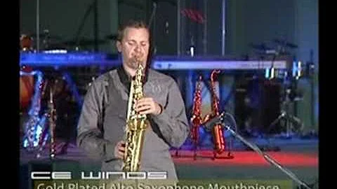 CE Winds Gold Plated Alto Saxophone Mouthpiece