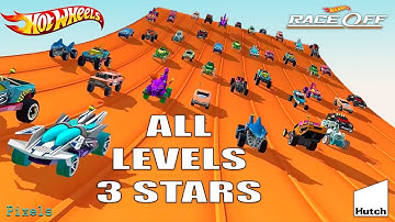 Hot Wheels Race Off - All 60 Levels 3 Stars / All Cars Unlocked