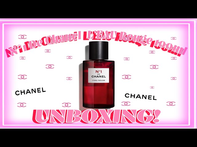N°1 De Chanel L'EAU Rouge 100ml  2022 - UNBOXING ! ❤︎ 