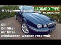 Jaguar X type 2.0L diesel Oil and filters change 03-09 (A Beginners Guide)