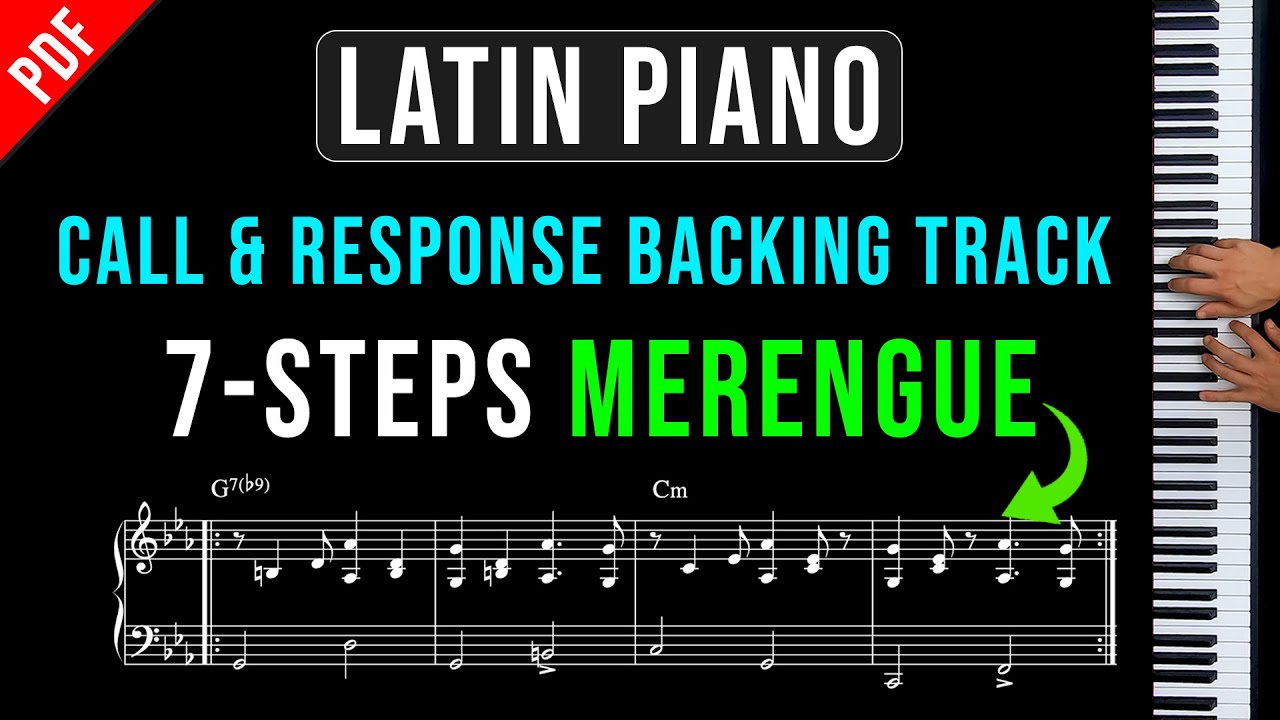7-Step Latin Piano Call & Response Backing Track | Merengue 