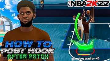 *NEW* HOW TO POST HOOK AFTER PATCH IN NBA 2K22 *HAND CAM* POST MOVE & POST HOOK TUTORIAL IN NBA 2K22