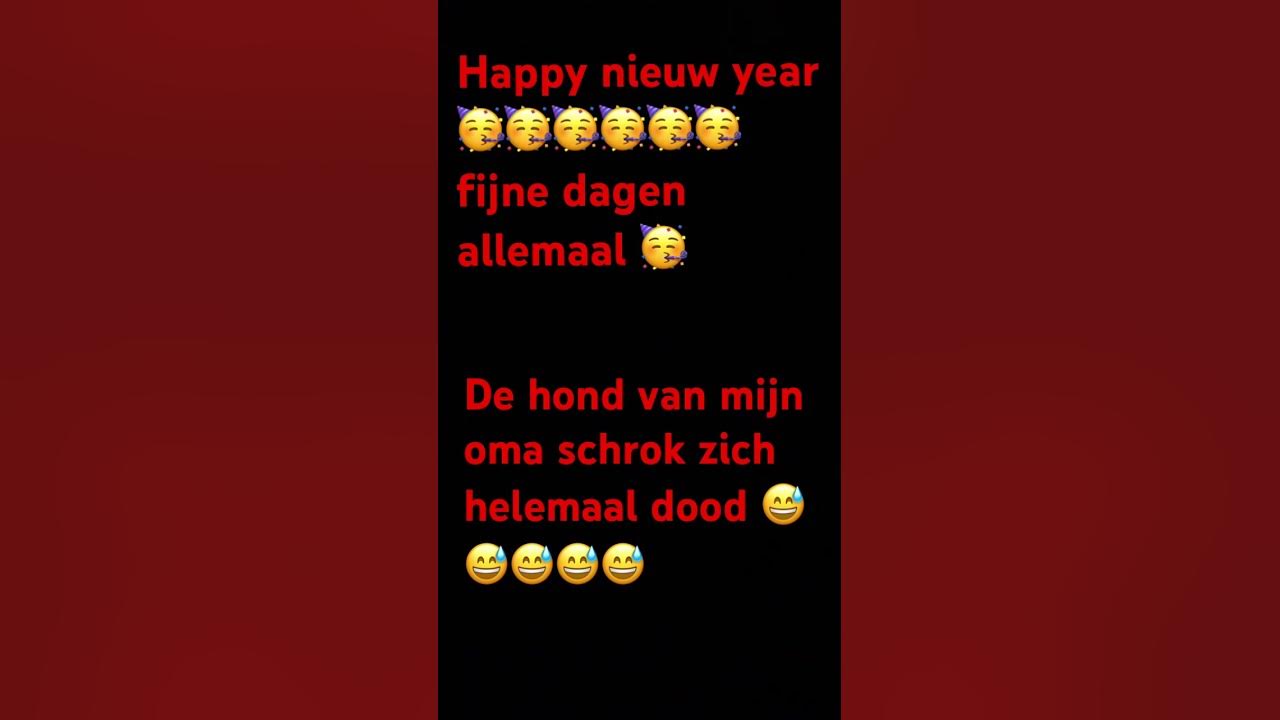 Gelukkig nieuwjaar allemaal 🥳🥳🥳 YouTube