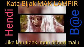 Kata kata Bijak Mak Lampir