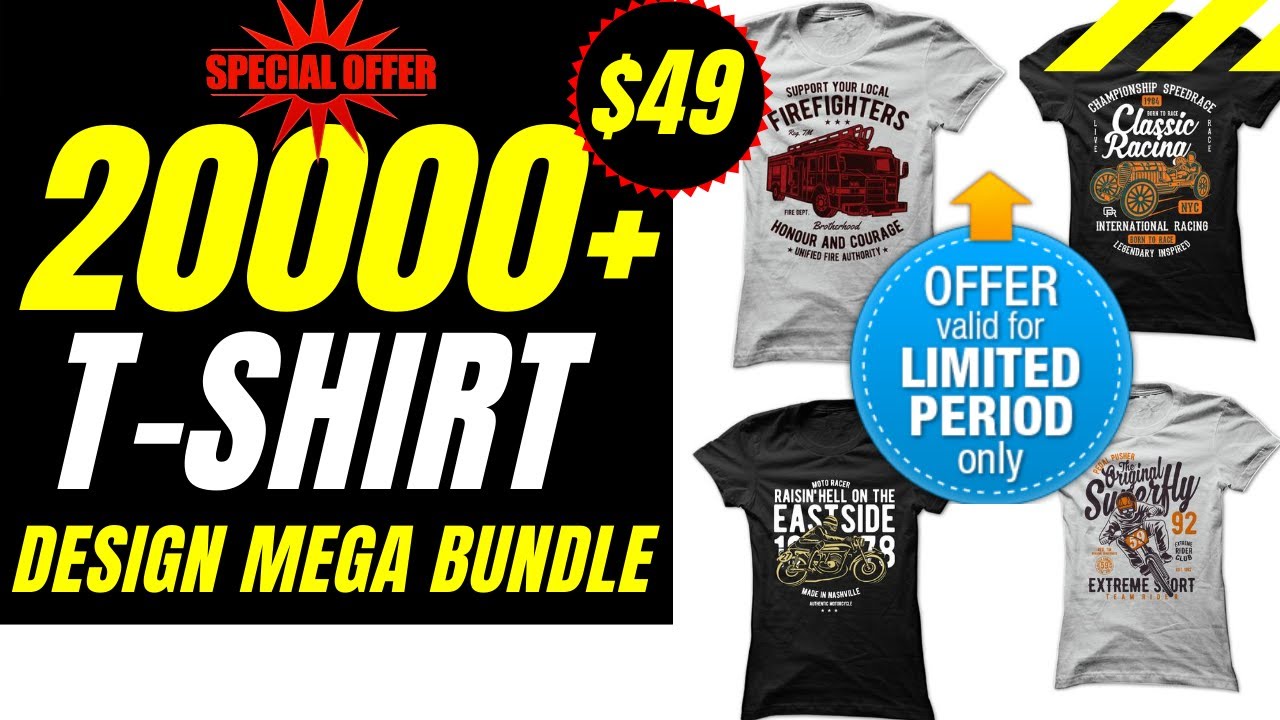 20K t shirt design bundles for sale chep price