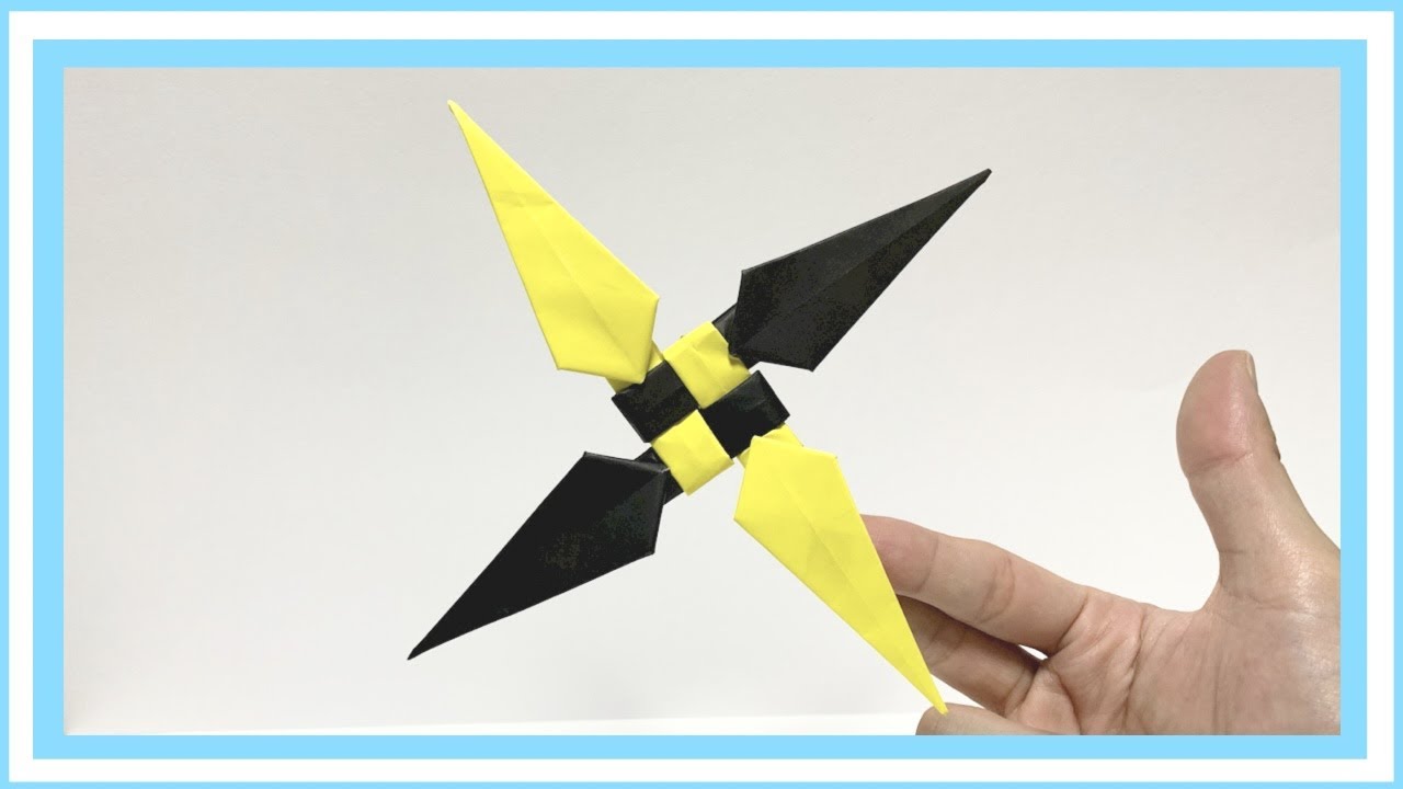 How To Fold And Make Origami Shuriken Easy And Cool Youtube