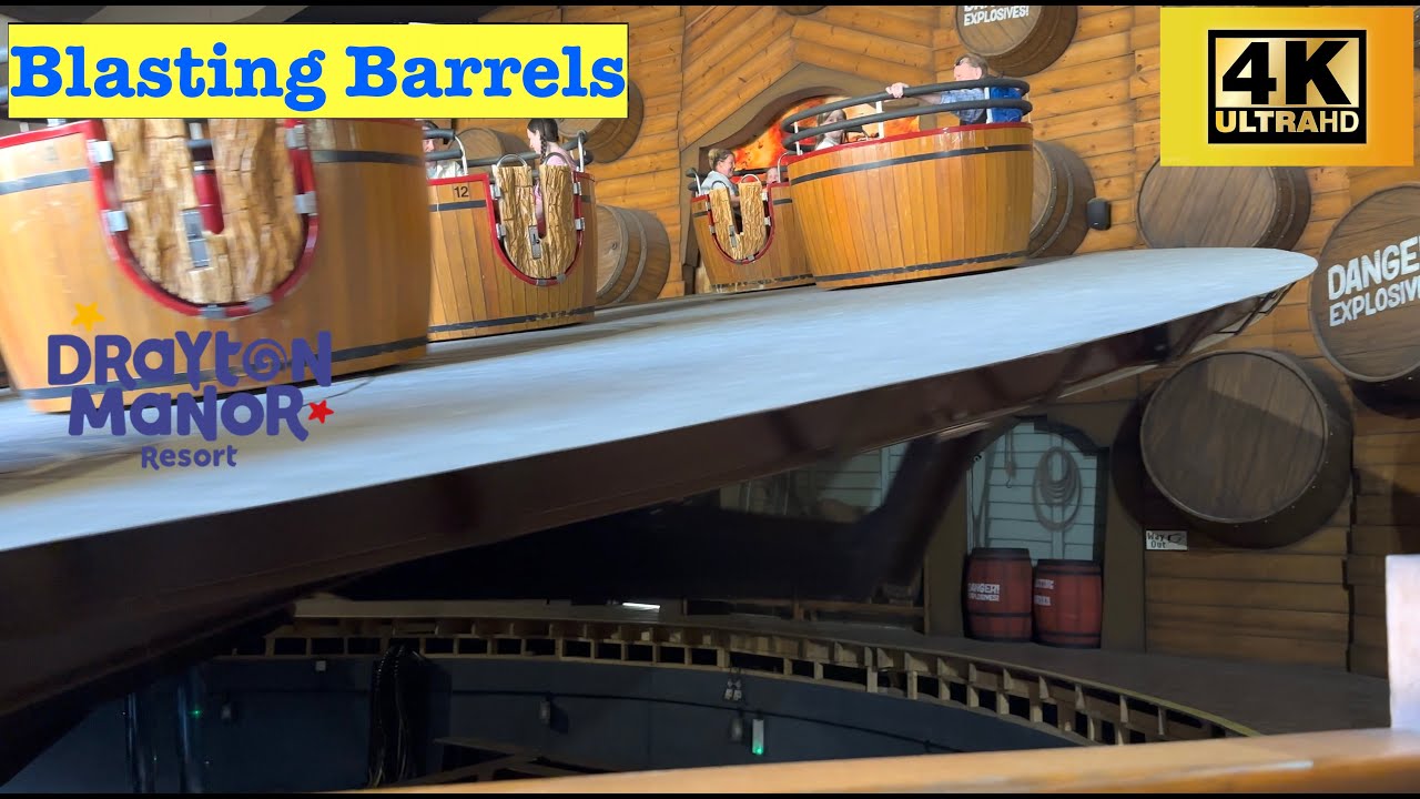 Blasting Barrels in 4K - Drayton Manor Resort