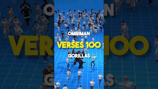 Omniman Vs 100 Gorilla #shorts
