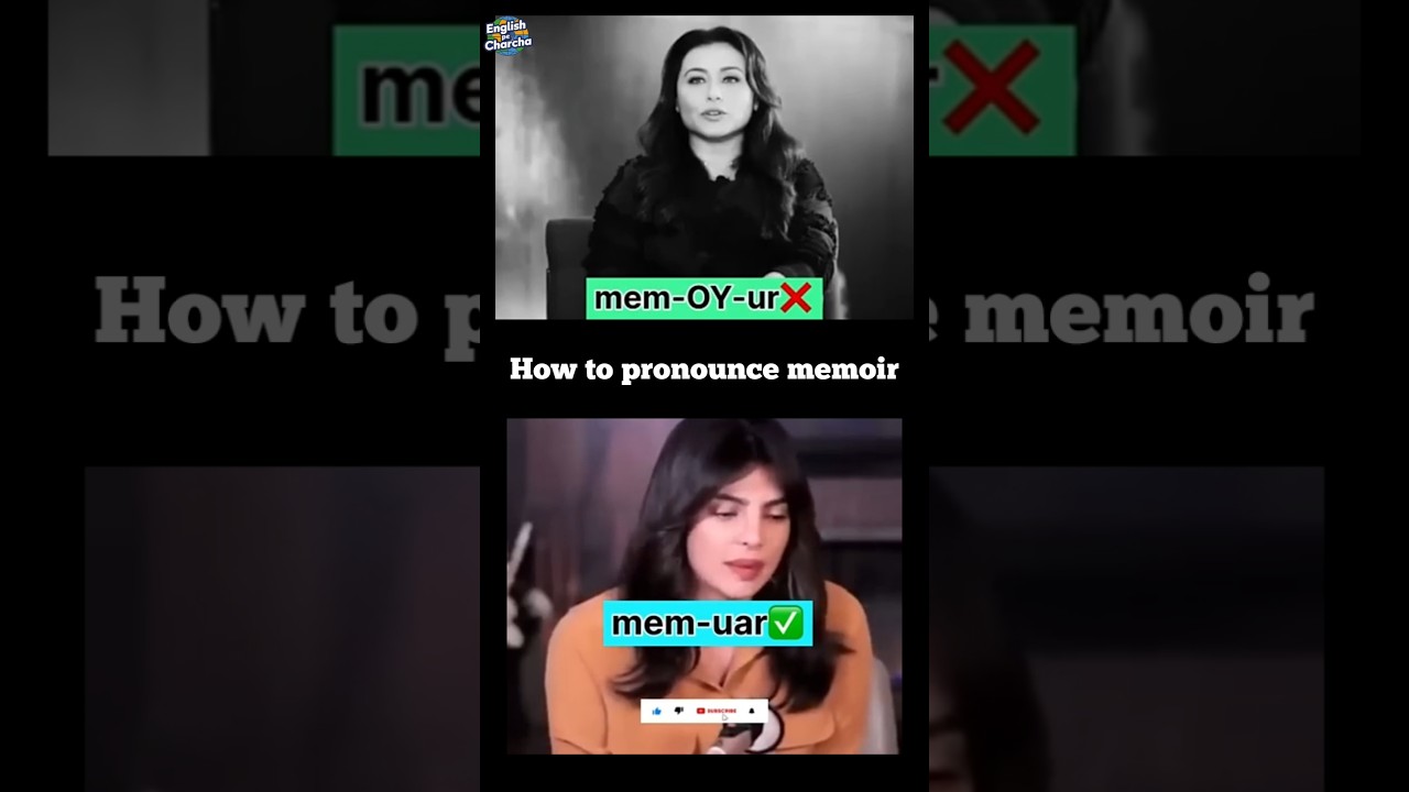Rani Mukerji Said It Wrong 😬 | Priyanka Chopra Said It Right ✅ | Memoir Pronunciation Guide 