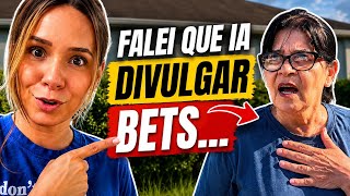 Falei que ia divulgar BETS…  e olha a reação de mainha! 😳🫪