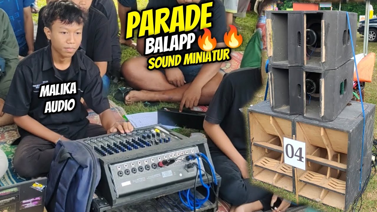 Balap sound miniatur kelas 12 inch Malika audio