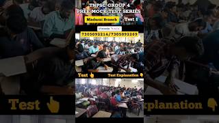 TNPSC Group-4 Free Mock Test Explanation in Madurai Branch ? | Veranda Race