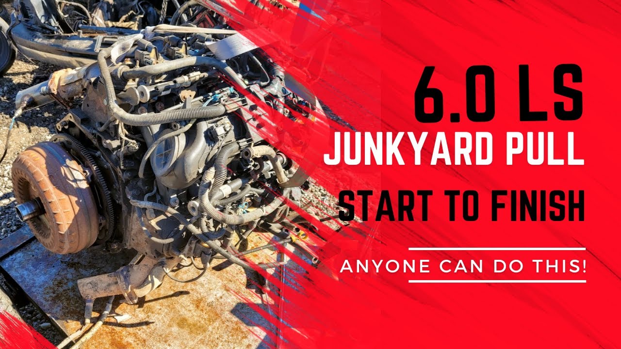 How easy is it to pull a 6.0 LS engine in the junkyard alone? YouTube