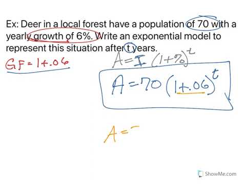 Write Exponential Models Using a Growth or Decay Factor