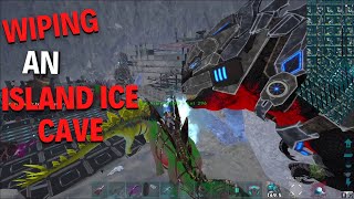 Wiping an island ice cave | Ark Official Pvp
