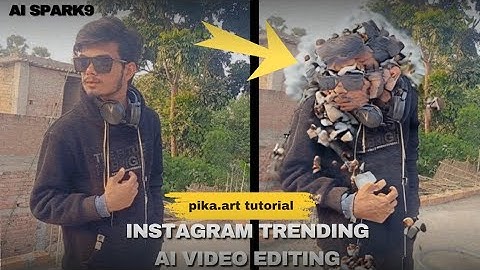 Instagram trending AI VIDEO editing tutorial | Ai reels video editing | pika.art tutorial 🎬
