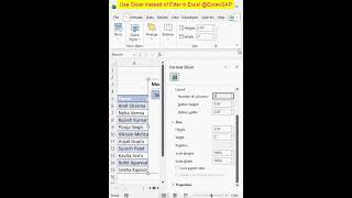Use Slicer instead of Filter in Excel #excel #exceltips #exceltricks #exceltutorial #excelformula