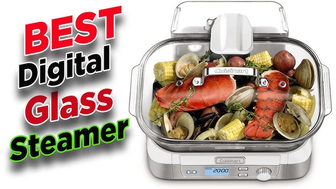  Cuisinart STM-1000 Cook Fresh Digital Glass Steamer, One Size,  Stainless Steel : Everything Else