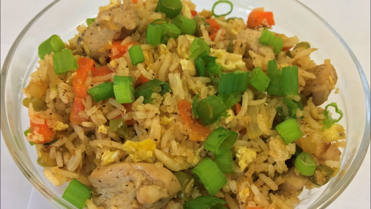 Chicken fried rice|Restaurant style fried rice|Chinese ...