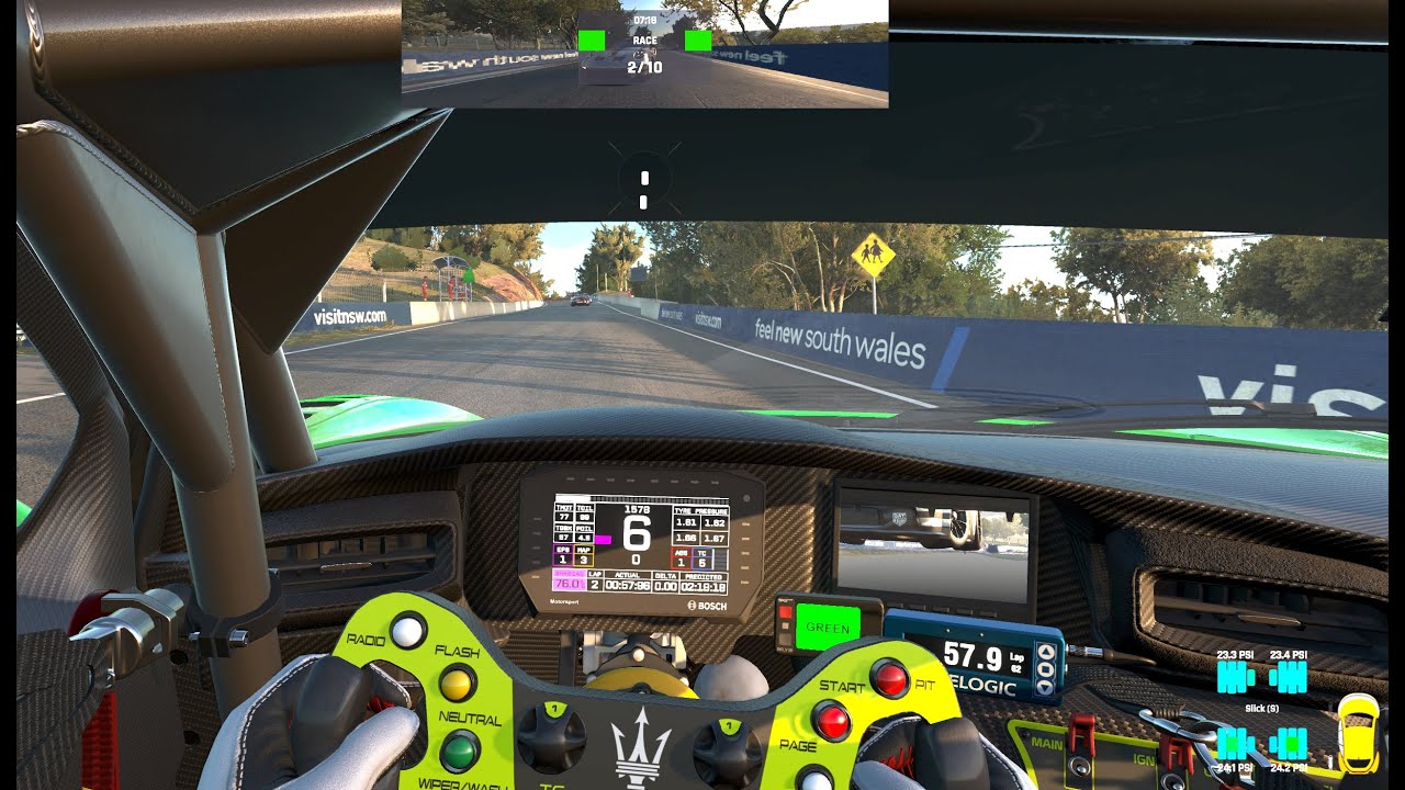Assetto Corsa EVO Triple Monitor POV 5090/9950X3D hosting Mellon Racing server daily races