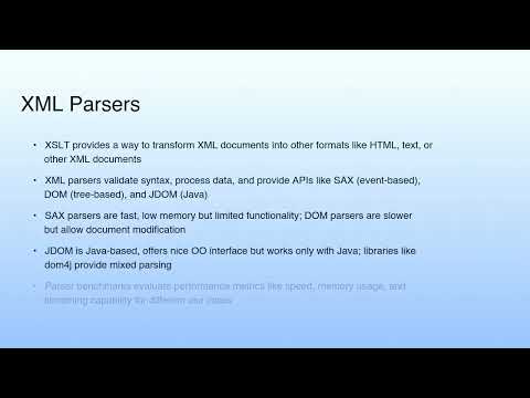 XML Parsers | Cloud Computing XML Basics II