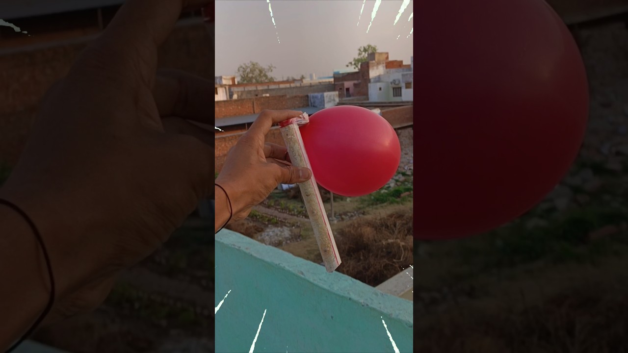 Making a whistle bhopu in ballon 🤔 #shorts #experiment