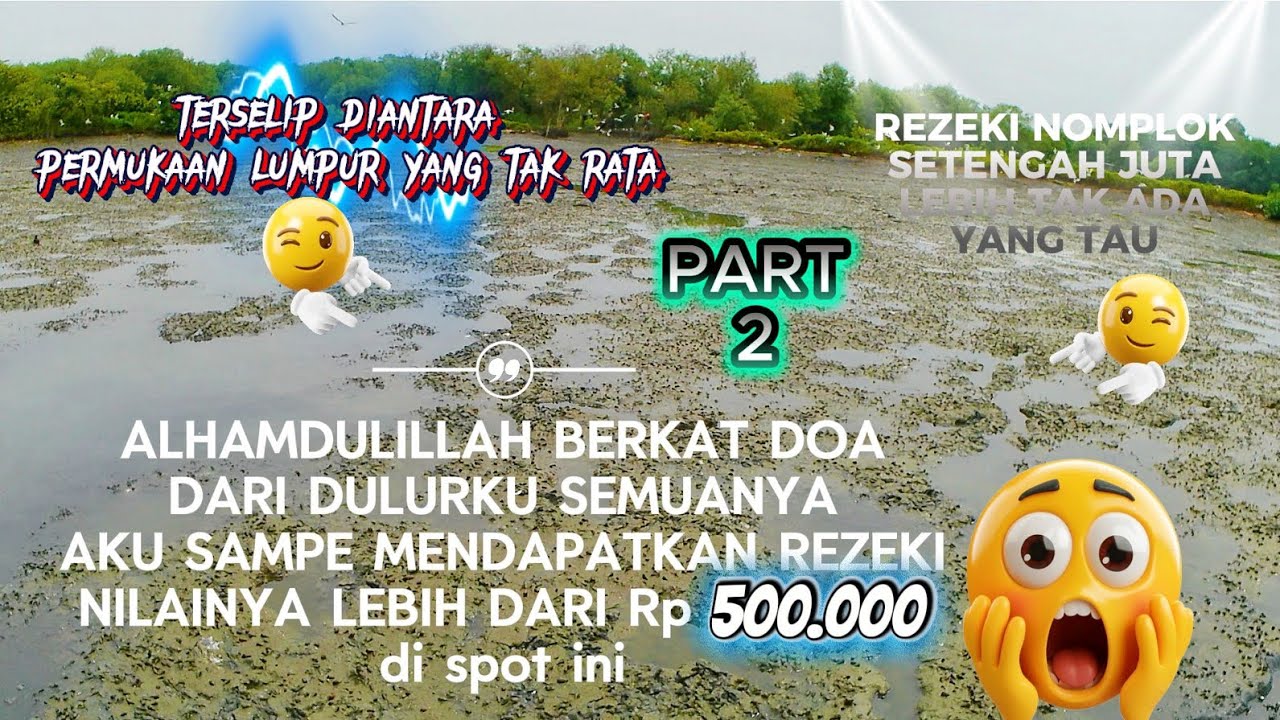 REZEKI NOMPLOK! 1 Jam Di Balik Lumpur Ikan Sisa Panen penghasilanTembus lebih dari Rp 500.000! BAG 2