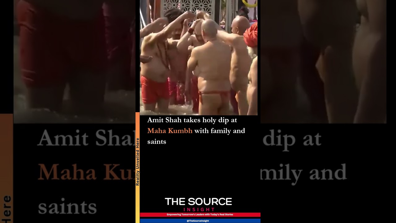 Amit Shah takes holy dip at Maha Kumbh with family and saints