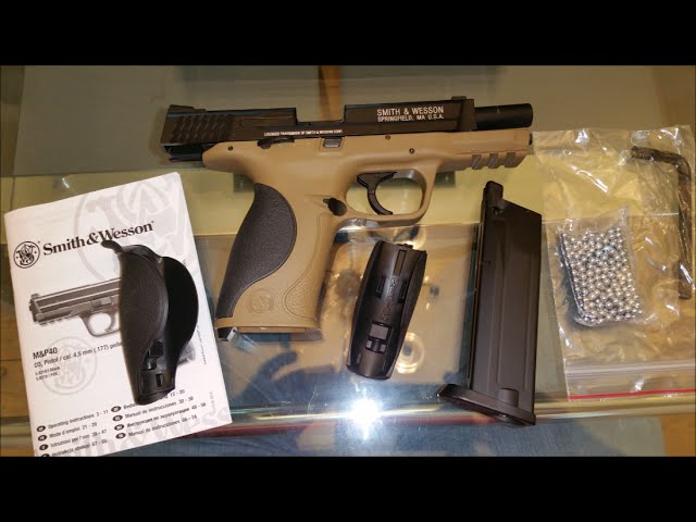 Pistola CO2 Smith & Wesson M&P 40 Balines 4.5 mm