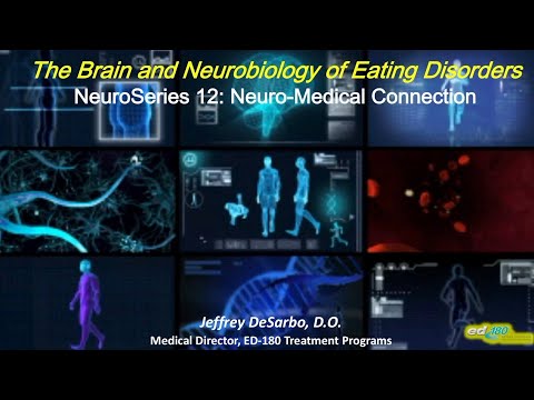 Dr. Jeffrey DeSarbo discusses the unique  interplay between the brain and nervous system and all of the other body's system such as the gastrointestinal system, cardiac system, endocrine system and others. This lecture demonstrates how and eating disorder is both a medical condition and a psychiatric condition and how each effects the other.