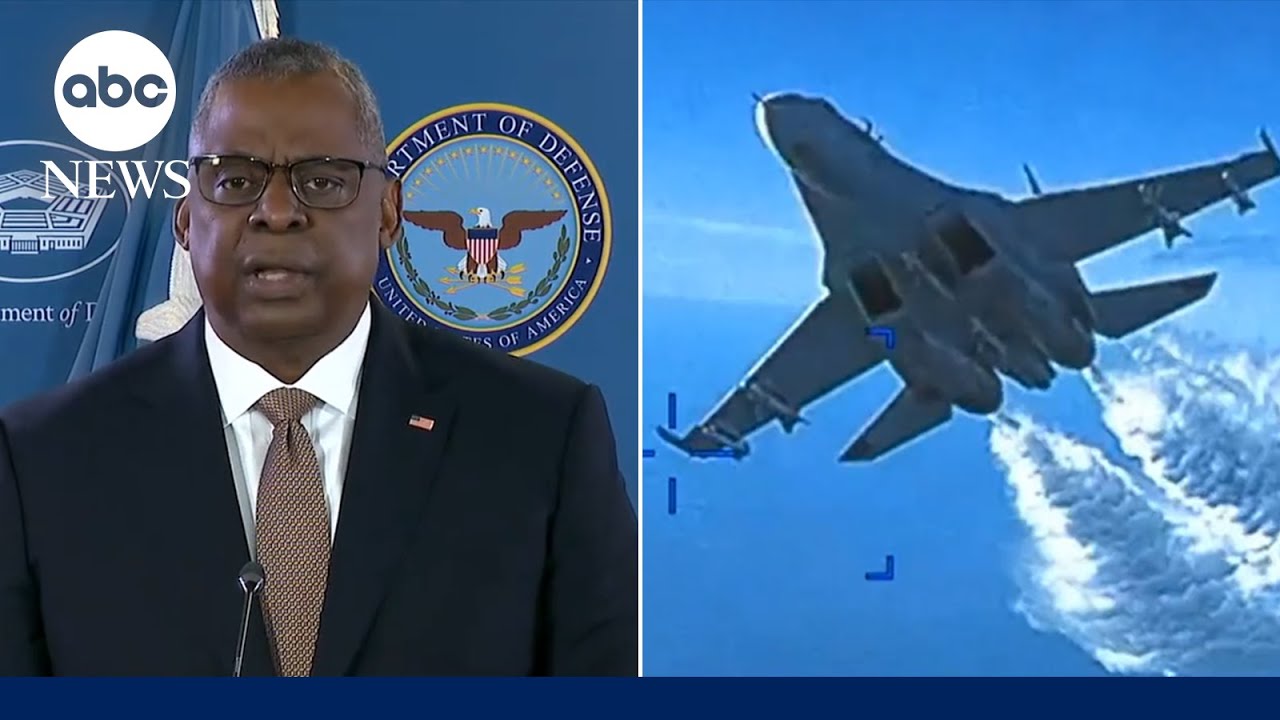 Urgent race to recover downed US drone that collided with Russian fighter jet |  GMA