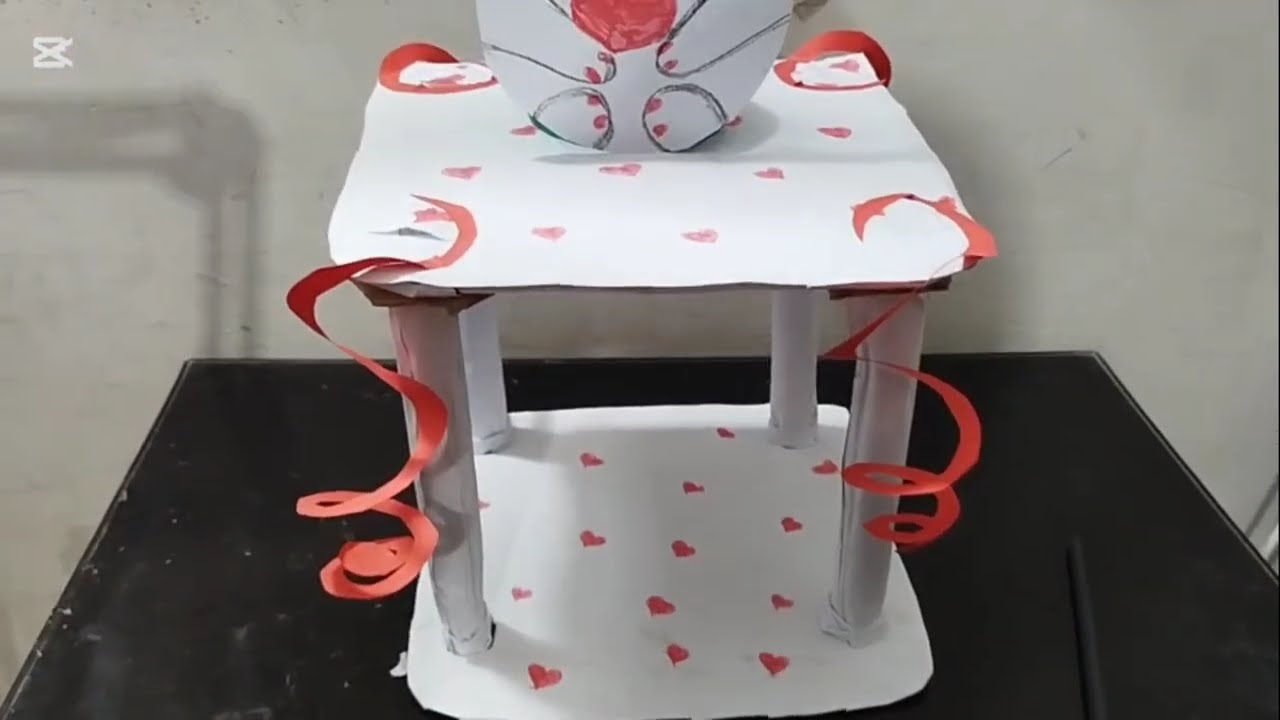 Table lamp make a easy and fast with cart sheets and use some markers 