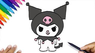 simple way kuromi drawing how draw kuromi