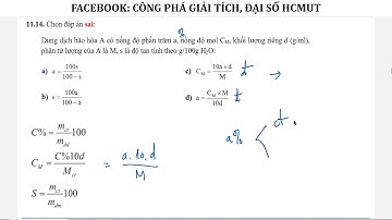 HÓA ĐẠI CƯƠNG - CHƯƠNG 7 - DUNG DỊCH - GIẢI BÀI TẬP P1