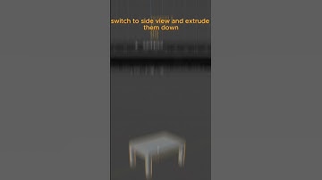 Create a Table in Blender in 30 Seconds