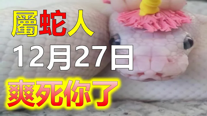2024生肖运势，十二生肖属蛇人有很多优势，属蛇人事业蓬勃发展，财富源源不断地涌入。生肖蛇的人有野心，而且属蛇人有毅力，他们动力十足，个性活跃，属于大家的开心果，12月27日以后，属蛇人受到吉相照耀 - 天天要闻