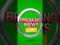 Breaking News Green Screen | Live News Intro Free Stock Footage