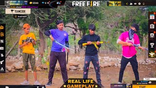 Free Fire Gameplay In Real Life | Comedy Video | Real Life Free Fire | Kar98 army