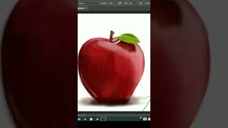 Apple Fruit | Digital Painting | Photoshop #shorts #portrait #photoshop #art #digital