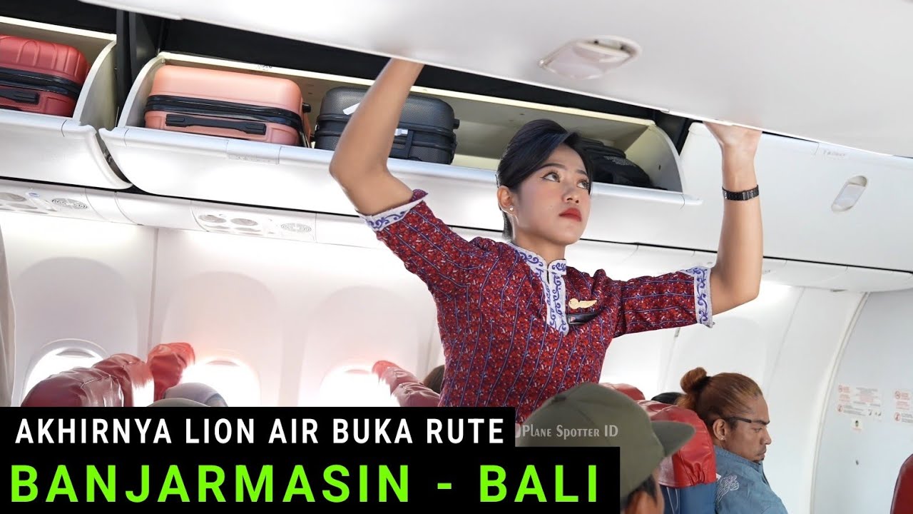 Akhirnya Lion Air Buka Rute Terbang dari Banjarmasin ke Bali,  Ini Momen Terbang Perdana dlm Pesawat