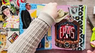 Collaging with new fussy cuts!✂️📚❤️ Wealth