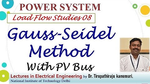 PS109 Gauss Seidel Method With PV Bus