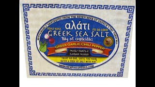 Making Greek Infused Salt Pyramids