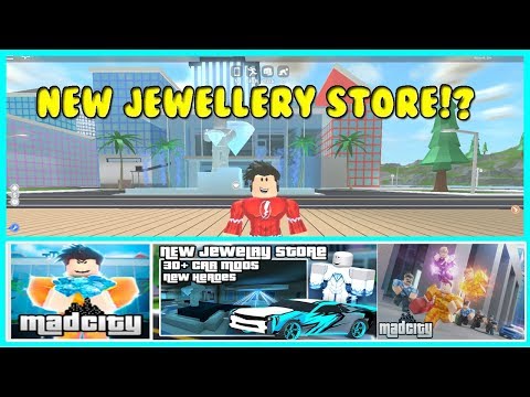 New Jewelry Store Robbery In Mad City Youtube - robbing the jewelry store in roblox roblox mad city gta 5