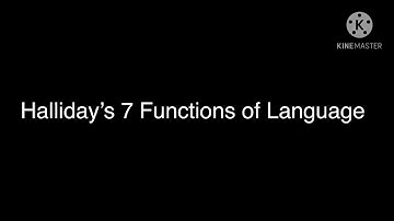 Halliday’s 7 Functions of Language “You’re a mean one, Mr. Grinch” Parody